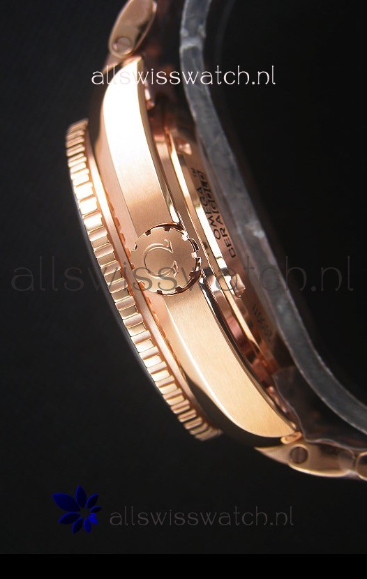 Omega Seamaster Planet Ocean 43.5MM GMT Pink Gold 1:1 Mirror 43.5MM Replica 7