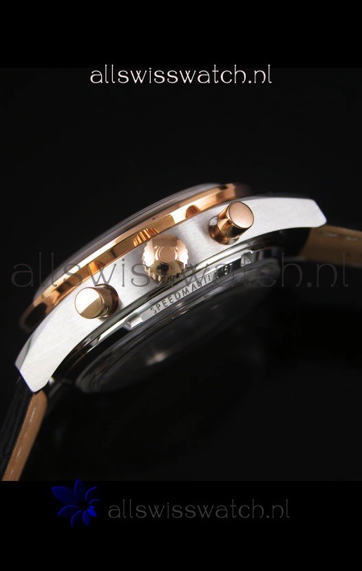 IMG_9081 Omega Speedmaster Moon Co-Axial Two Tone Case - 1:1 Mirror Replica 7