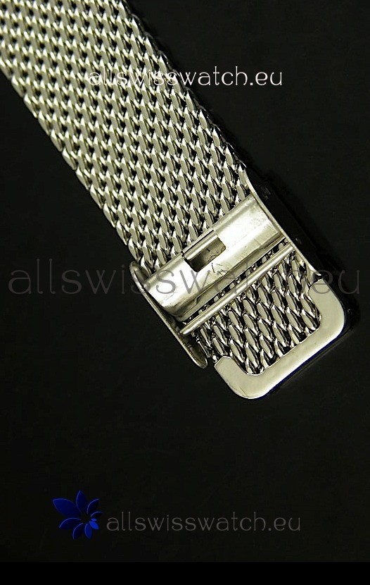 IMG_9081 Omega Seamaster 300 Black Dial with Mesh Strap Replica 7