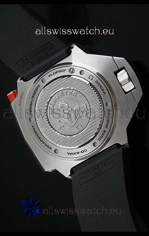 IMG_9081 Omega Seamaster Ploprof in Black Strap Replica 7