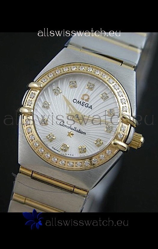 IMG_9081 Omega Constellation Chronometer Lady Two Tone - Real 18K Gold Replica 7