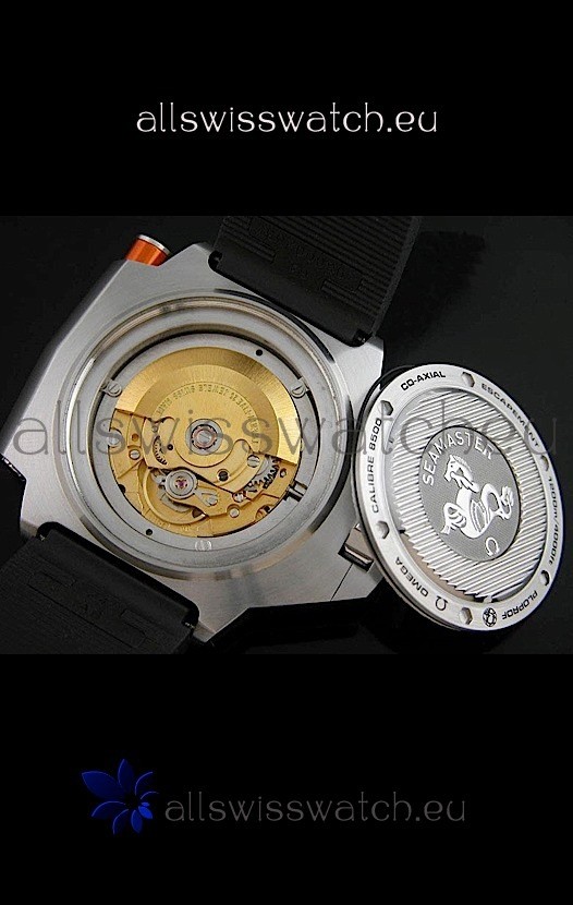 IMG_9081 Omega Seamaster Ploprof in Black Strap Replica 7