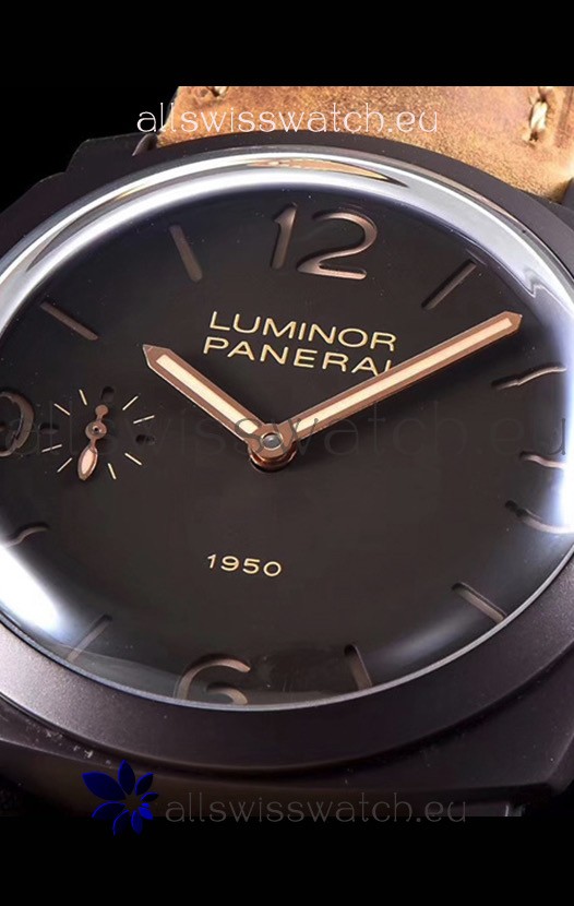 IMG_9081 Panerai Luminor 1950 3 Days PAM00375 Composite Cased Vintage Edition Replica 7