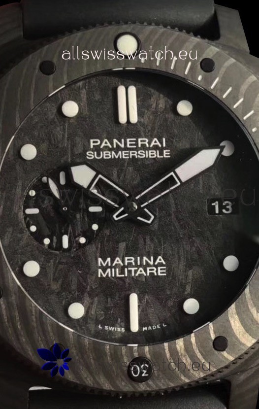 Panerai Submersible Marina Militare Carbotech 47MM 1:1 Mirror Replica 7
