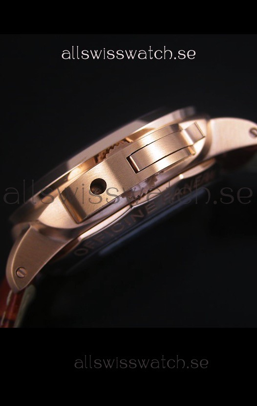 IMG_9081 Panerai Luminor Marina PAM393 42MM Rose Gold Replica 7