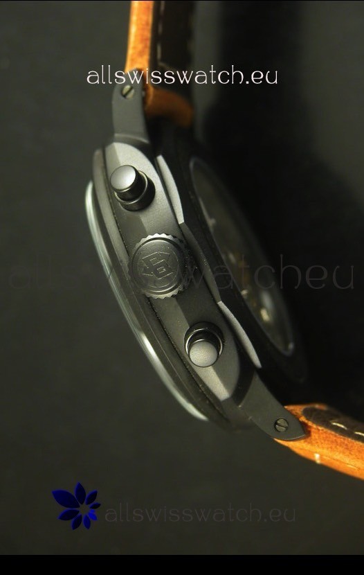 IMG_9081 Panerai Radiomir 1940 Chronograph in PVD Coating Replica 7