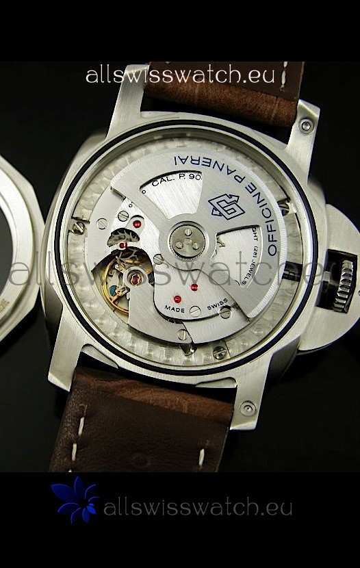 IMG_9081 Panerai Luminor PAM320L 1950 Edition 3 Days GMT Replica 7