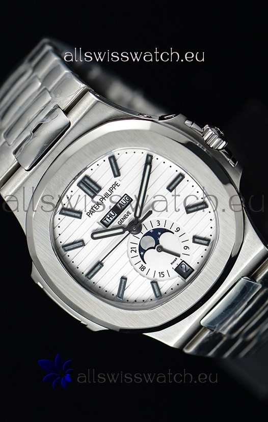 IMG_9081 Patek Philippe Nautilus 5726A 1:1 Mirror White Dial Replica 7