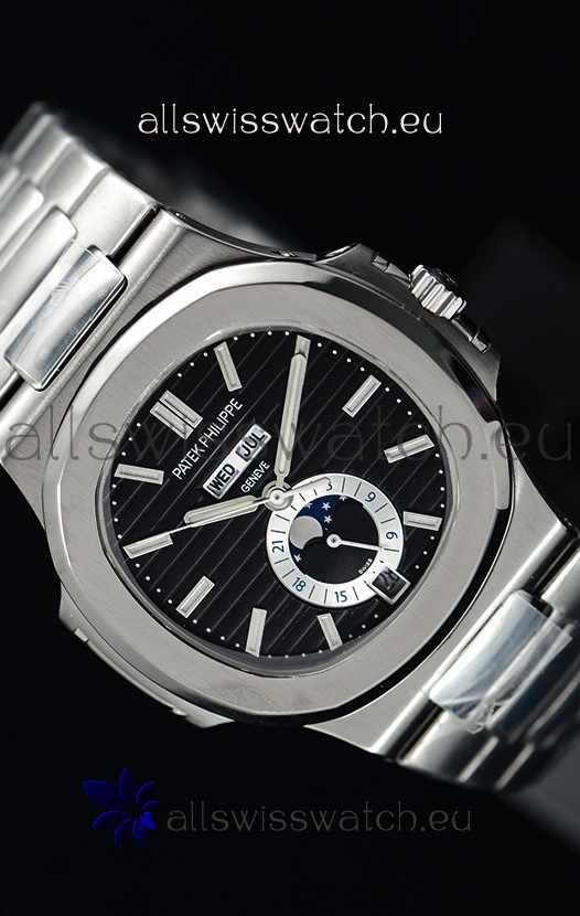 IMG_9081 Patek Philippe Nautilus 5726A 1:1 Mirror Black Dial Replica 7