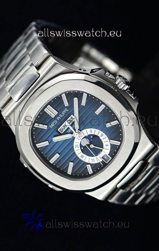 IMG_9081 Patek Philippe Nautilus 5726A 1:1 Mirror Blue Dial Replica 7