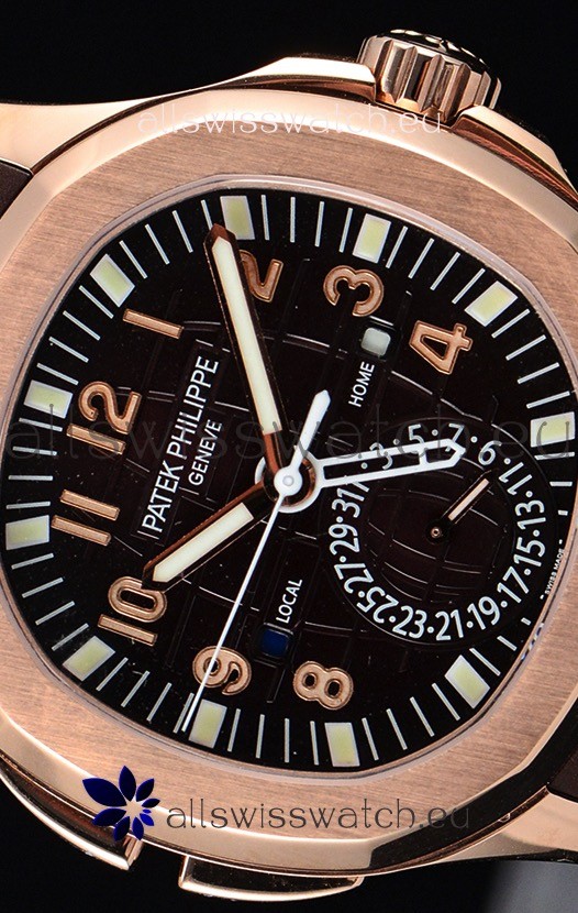 IMG_9081 Patek Philippe Aquanaut 5164R 1:1 Mirror Brown Dial Replica 7