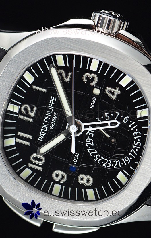 IMG_9081 Patek Philippe Aquanaut 5164A 1:1 Mirror Black Dial Replica 7