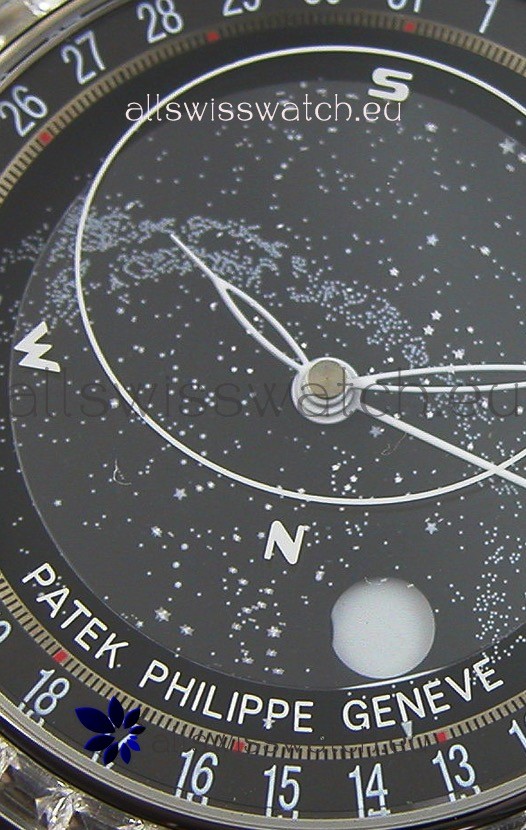 IMG_9081 Patek Philippe Grand Complication 6102P Celestial Moon Age Grey Dial Replica 7