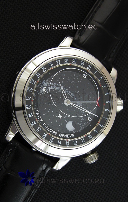 IMG_9081 Patek Philippe Grand Complication 6102P Celestial Moon Age Grey Dial Replica 7