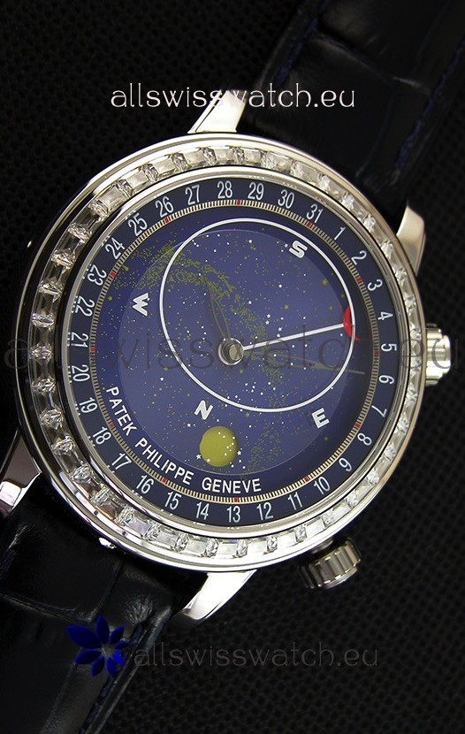 IMG_9081 Patek Philippe Grand Complication 6102P Celestial Moon Age Blue Dial Replica 7