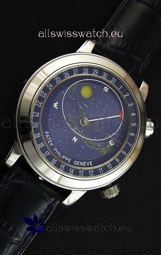 IMG_9081 Patek Philippe Grand Complication 6102P Celestial Moon Age Blue Dial Replica 7