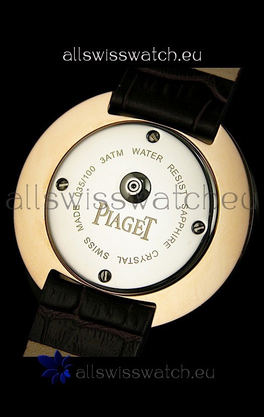 IMG_9081 Piaget Altiplano Ultra-Thin Quartz Movement Ladies with Brown Strap Replica 7