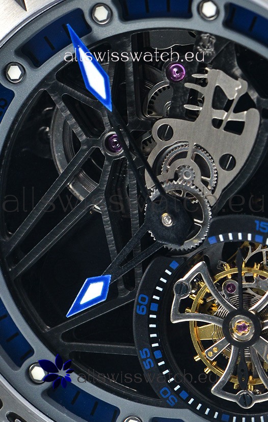 Roger Dubuis Excalibur Spider Flying Tourbillon Skeleton Titanium Casing 1:1 Mirror Replica 7