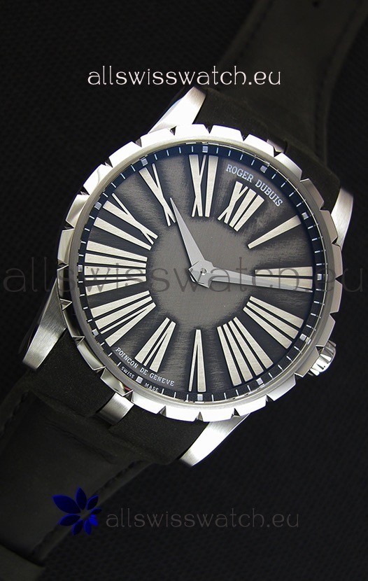 IMG_9081 Roger Dubuis Excalibur Steel Case Grey Dial Replica 7
