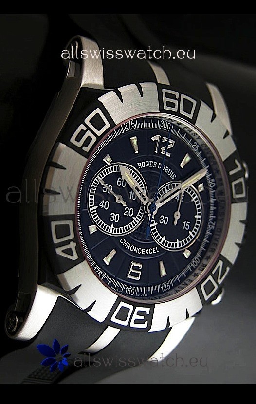 IMG_9081 Roger Dubuis EasyDiver in Black Dial - Ultimate Mirror Replica 7