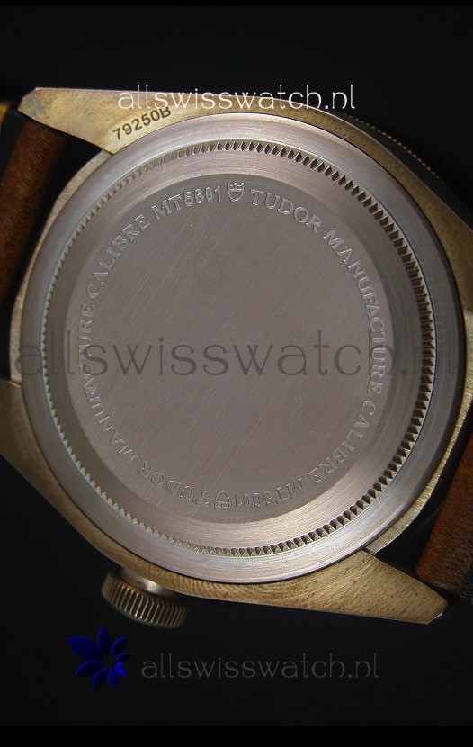 IMG_9081 Tudor Heritage Bay Bronzewith Leather Strap Replica 7
