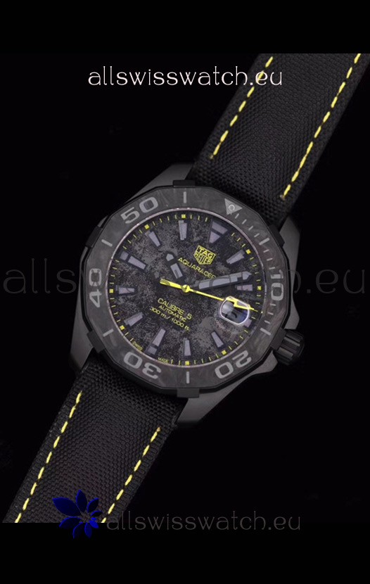 IMG_9081 Tag Heuer Aquaracer Calibre 5 Titanium Carbon 41MM 1:1 Mirror Replica 7