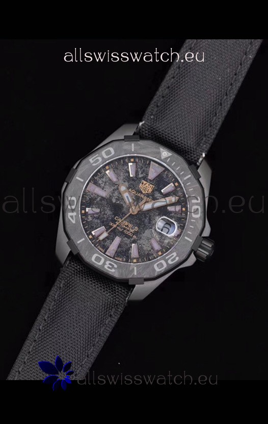 IMG_9081 Tag Heuer Aquaracer Calibre 5 Titanium Carbon 41MM 1:1 Mirror Replica 7