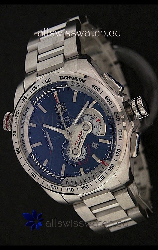 Tag Heuer Grand Carrera Calibre 36  Chronograph in Blue Dial Replica 7