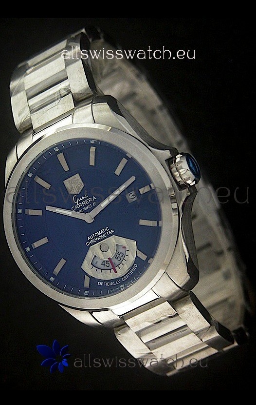Tag Heuer Grand Carrera Calibre Automatic in Blue Dial Replica 7