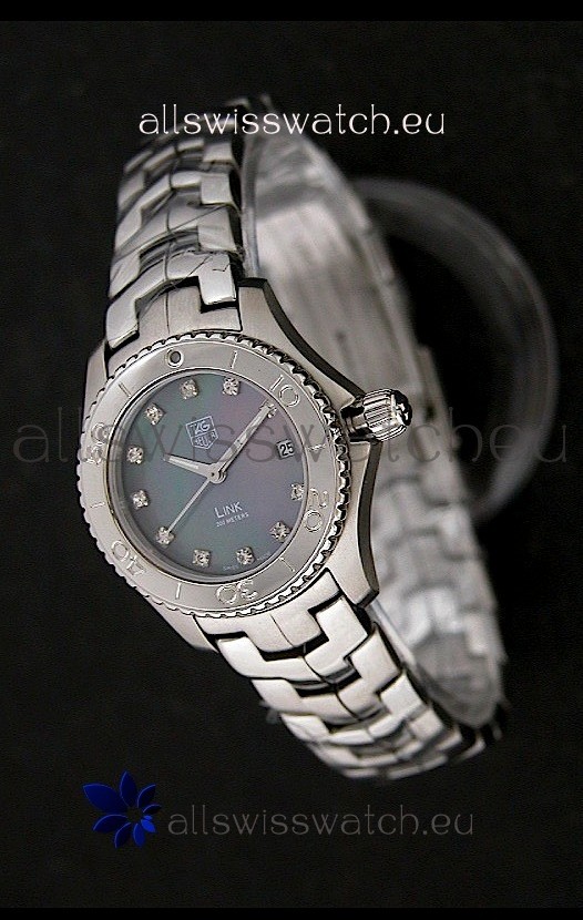 IMG_9081 Tag Heuer Link Ladies in Mother of Pearl Dark Green Dial Replica 7