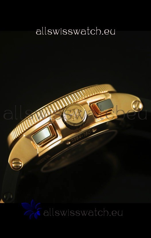 IMG_9081 Ulysse Nardin Marine Chronograph Rose Gold Black Arabic Black Dial - 1:1 Mirror Replica 7
