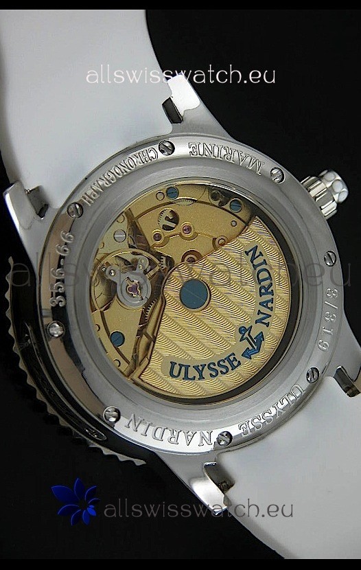 IMG_9081 Ulysse Nardin Lady Diver White Starry Night Automatic Replica 7