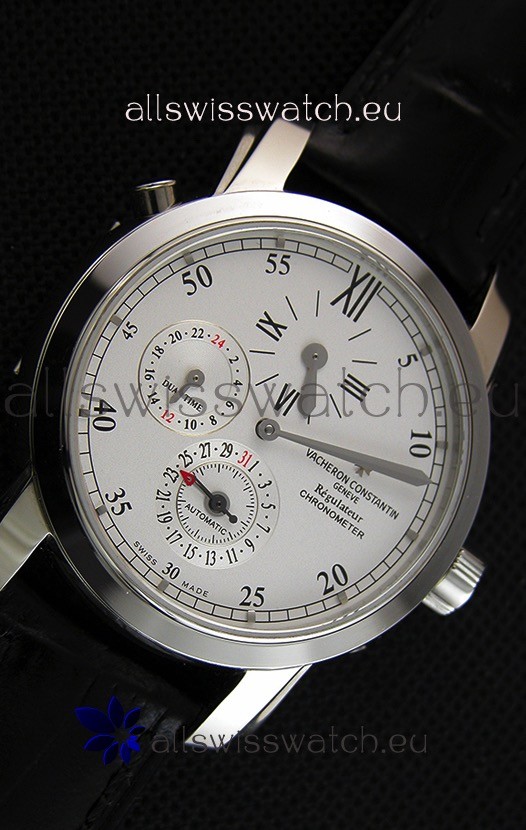 IMG_9081 Vacheron Constantin Malte Dual Time Regulator Steel Replica 7