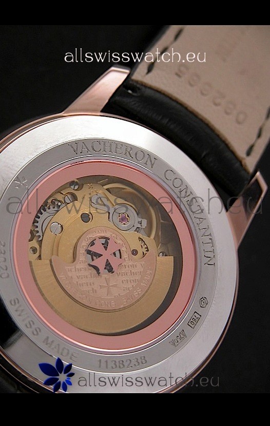 IMG_9081 Vacheron Constantin Geneve Automatic in Black Dial Replica 7