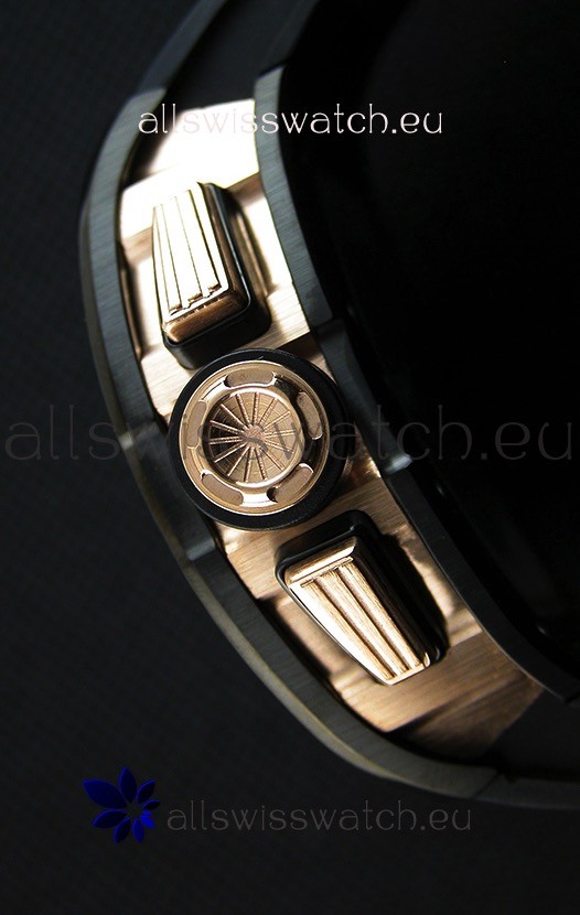 IMG_9081 Richard Mille RM011-FM Felipe Massa Black Ceramic Case in Black Strap Replica 7