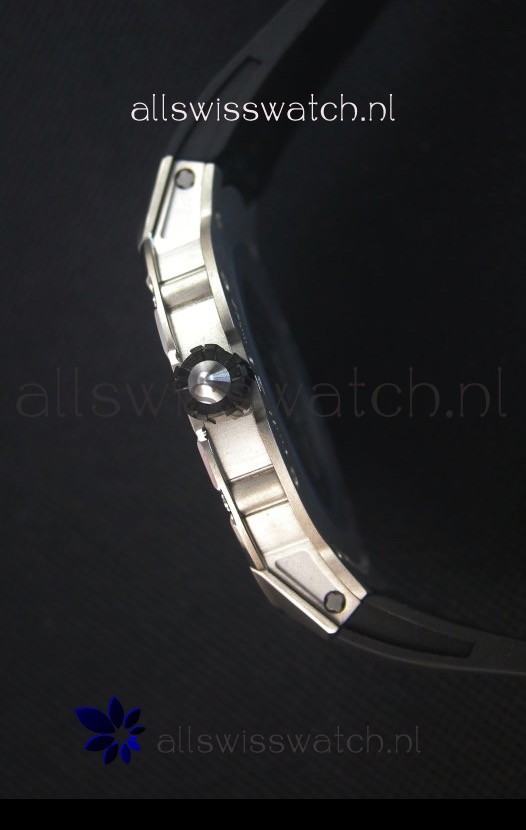 IMG_9081 Richard Mille RM033 Extra Flat Edition TitaniumArabic Numerals Replica 7