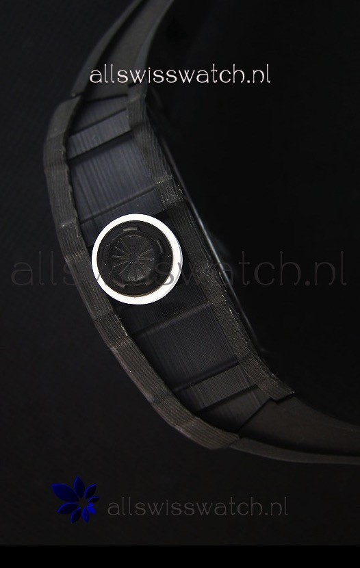 IMG_9081 Richard Mille RM035-2 Rafael Nadal Forged Carbon Case with White Crown Replica 7