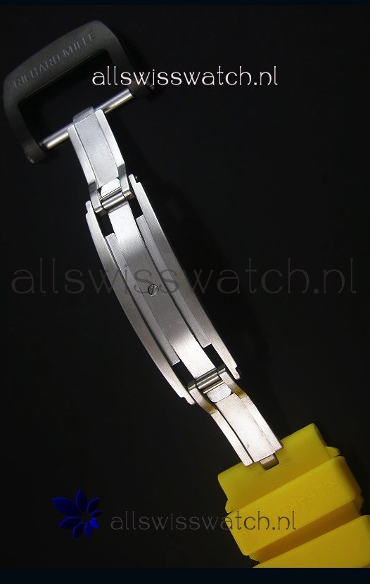 IMG_9081 Richard Mille RM059 Yohan Blake Forged Carbon Casein Yellow Bezel Replica 7