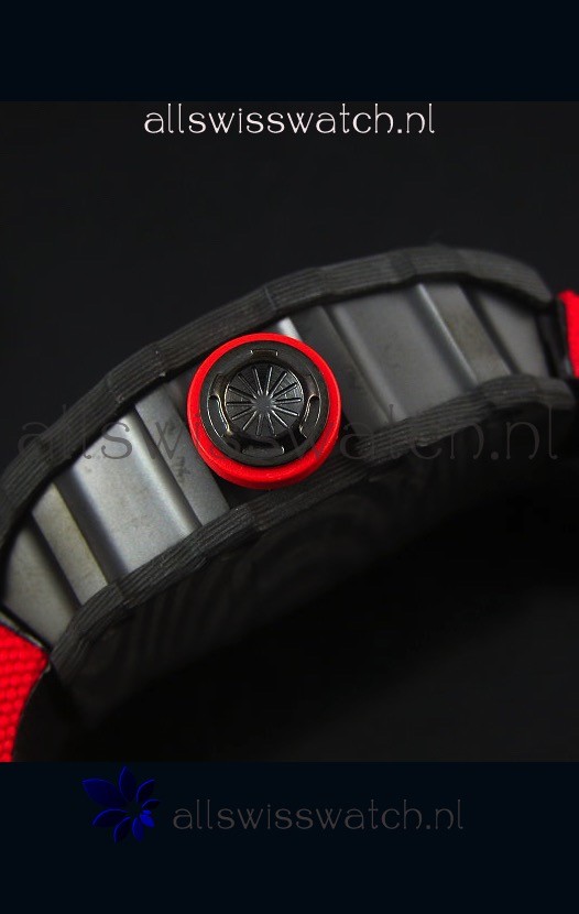 IMG_9081 Richard Mille RM35-01 Rafael Nadal EditionRed Nylon Strap Replica 7