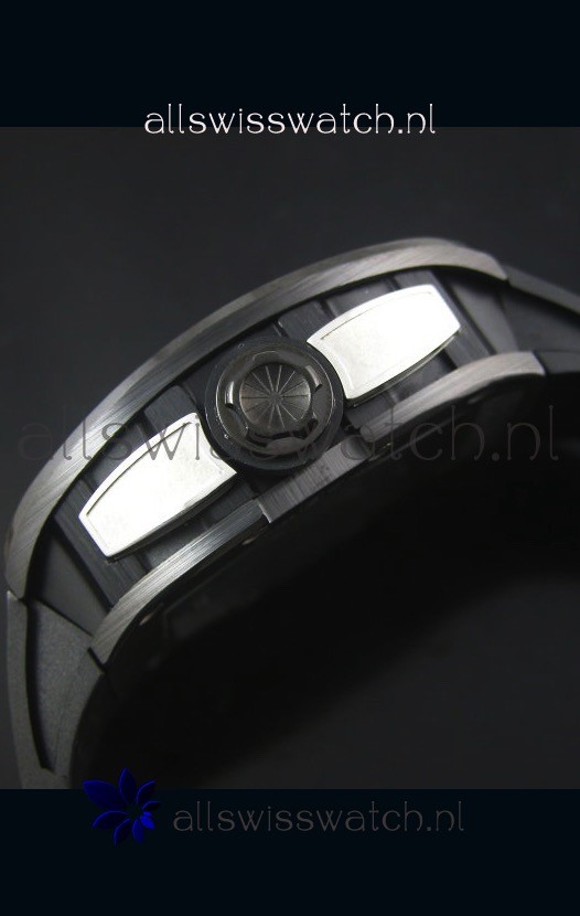 IMG_9081 Richard Mille RM061 Ceramic Case Black and White Bezel Replica 7