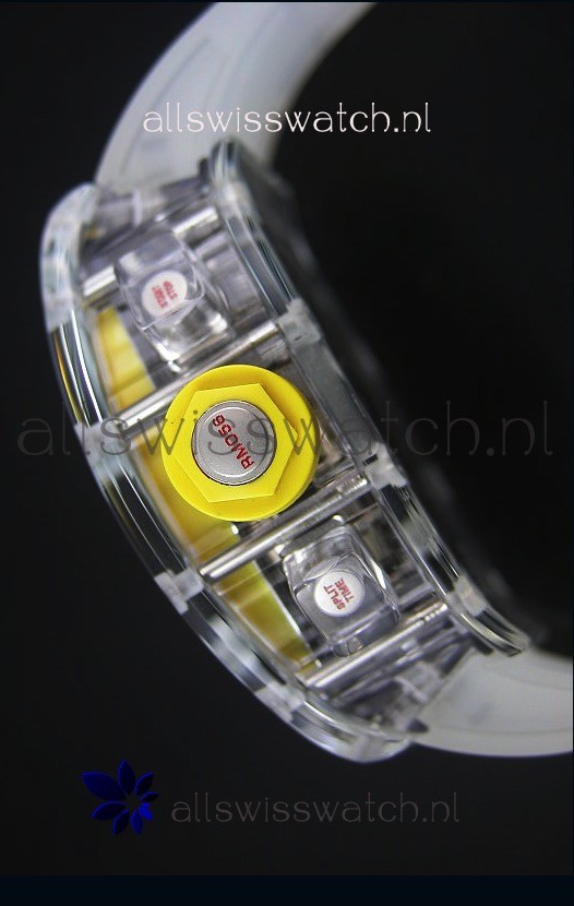 IMG_9081 Richard Mille RM056-1 Tourbillon Felipe Massa Chronograh Yellow Bezel Replica 7