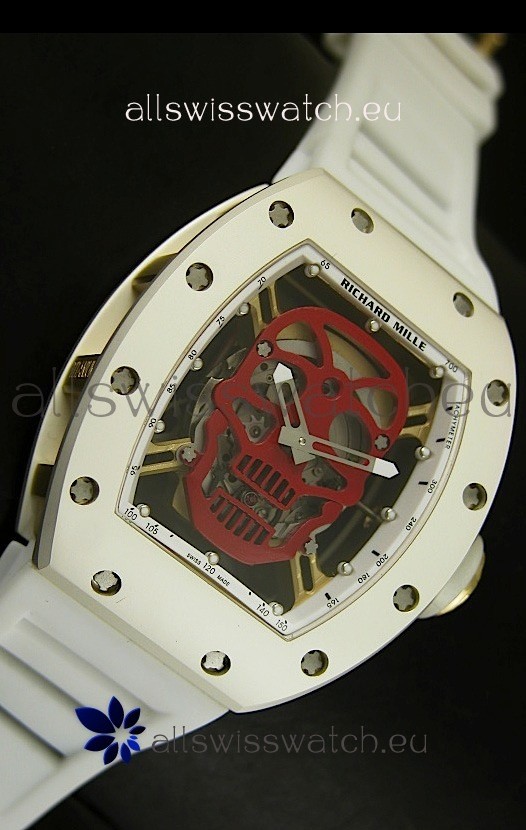 IMG_9081 Richard Mille RM052 Skull TourbillonCeramic Case Replica 7