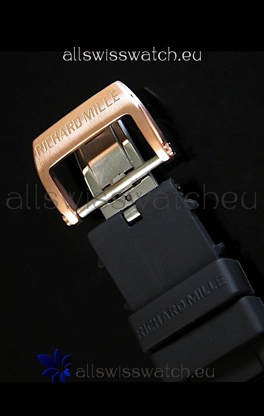 IMG_9081 Richard Mille RM011 Filipe Massa Pink Gold on Titanium Casing Replica 7