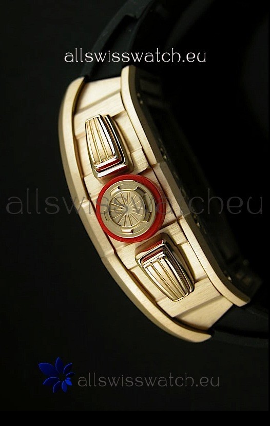 IMG_9081 Richard Mille Filippe Massa Edition Titaniumin Pink Gold Case Replica 7