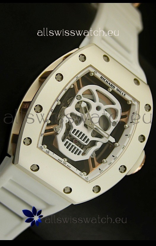 IMG_9081 Richard Mille RM052 Skull TourbillonCeramic Case Replica 7
