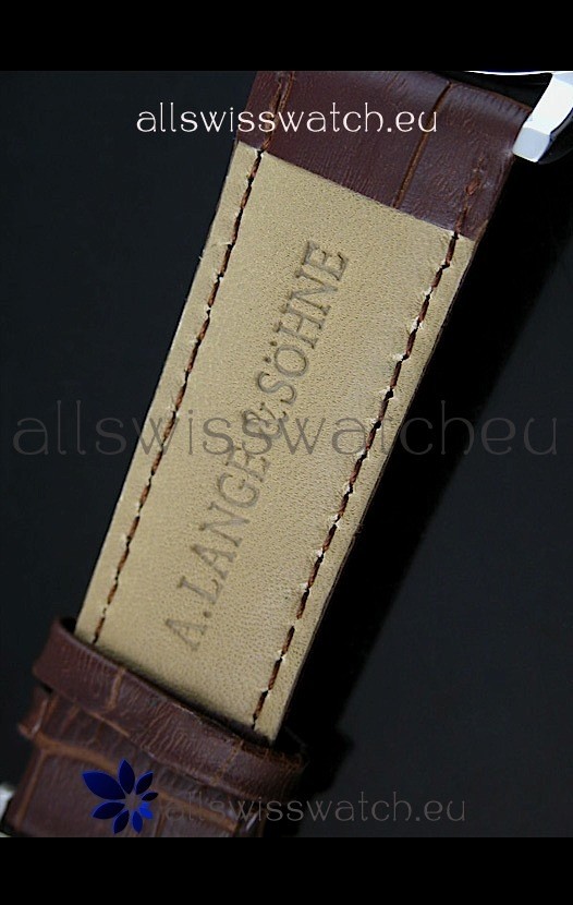 IMG_9081 Alange Sohne Dual Sub Dials Brown Strap Replica 7