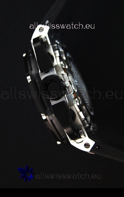IMG_9081 Audemars Piguet Royal Oak Survivor Chronograph Quartz in Black Dial Replica 7