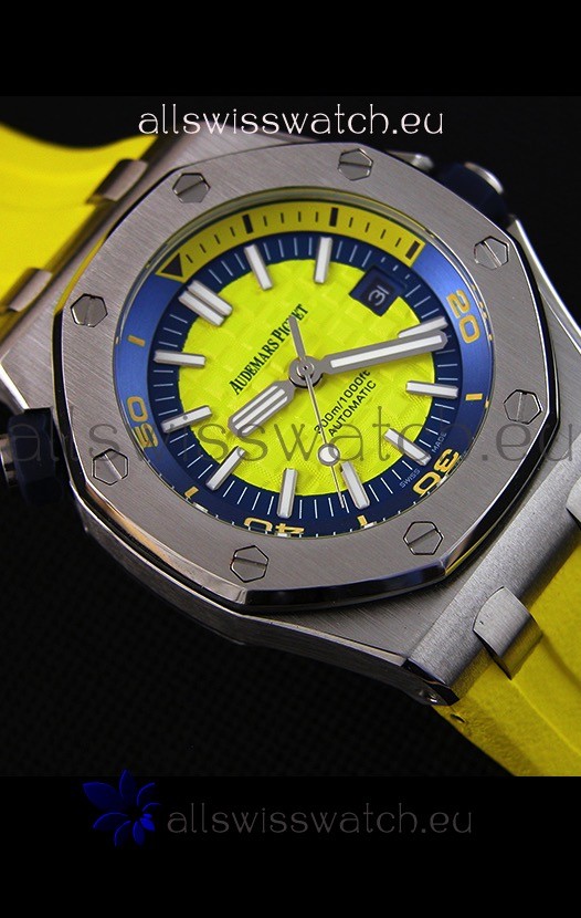 IMG_9081 Audemars Piguet Royal Oak Offshore Diver Automatic in Yellow Replica 7