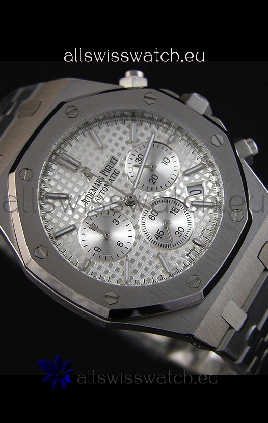 Audemars Piguet Royal Oak Chronograph Silver Toned Dial Quartz - 41MM Replica 7