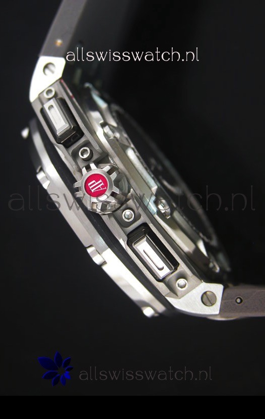 IMG_9081 Audemars Piguet Royal Oak Offshore Michael Schumacher Quartz Movement in Grey Replica 7